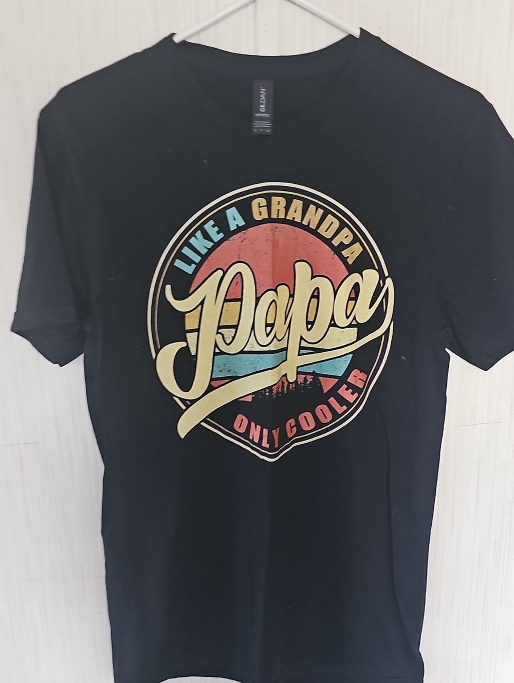 Papa Graphic Tee - Black 'Like a Grandpa' Shirt